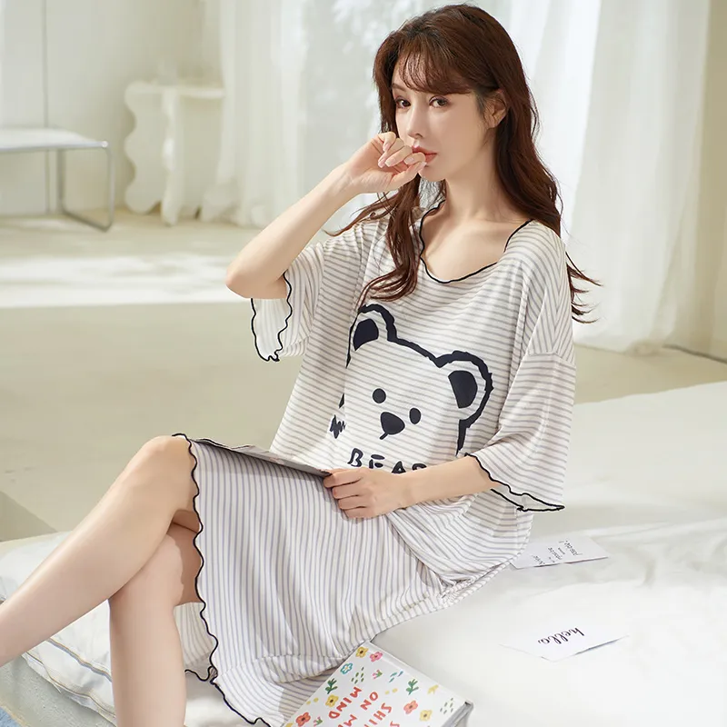Cotton Gene Women's Nightgowns-4