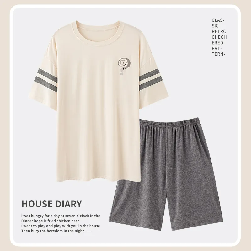Cotton Gene Men Pajama Sets-1