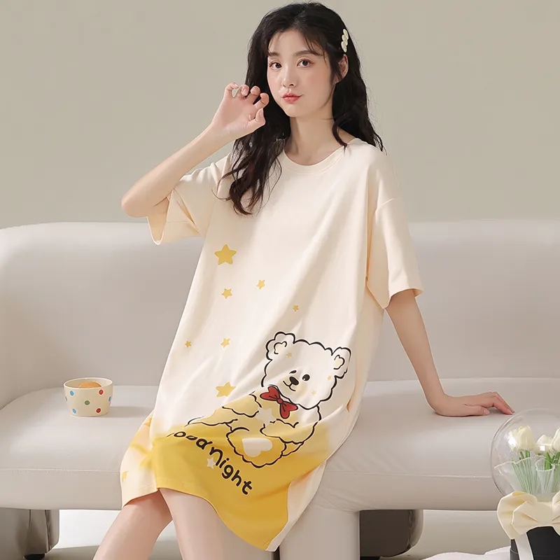Cotton Gene Women's Nightgowns-3