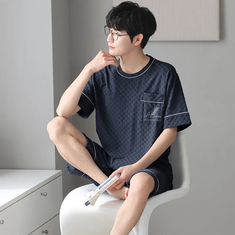 Cotton Gene Men Pajama Sets-5