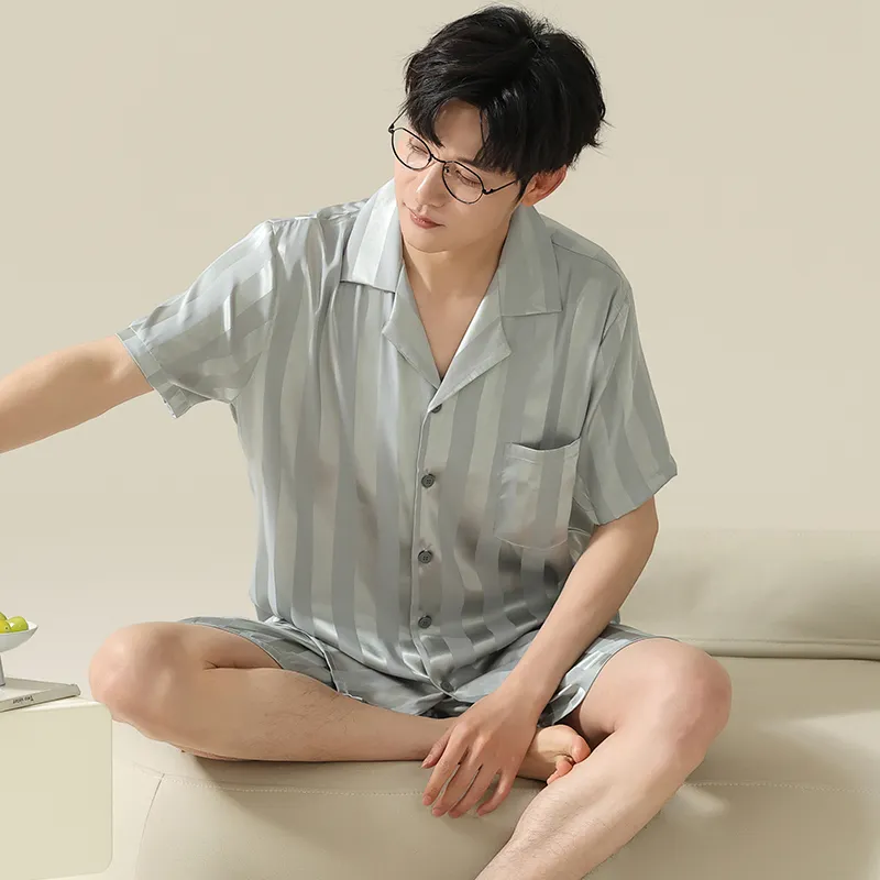 Cotton Gene Men Pajama Sets-5