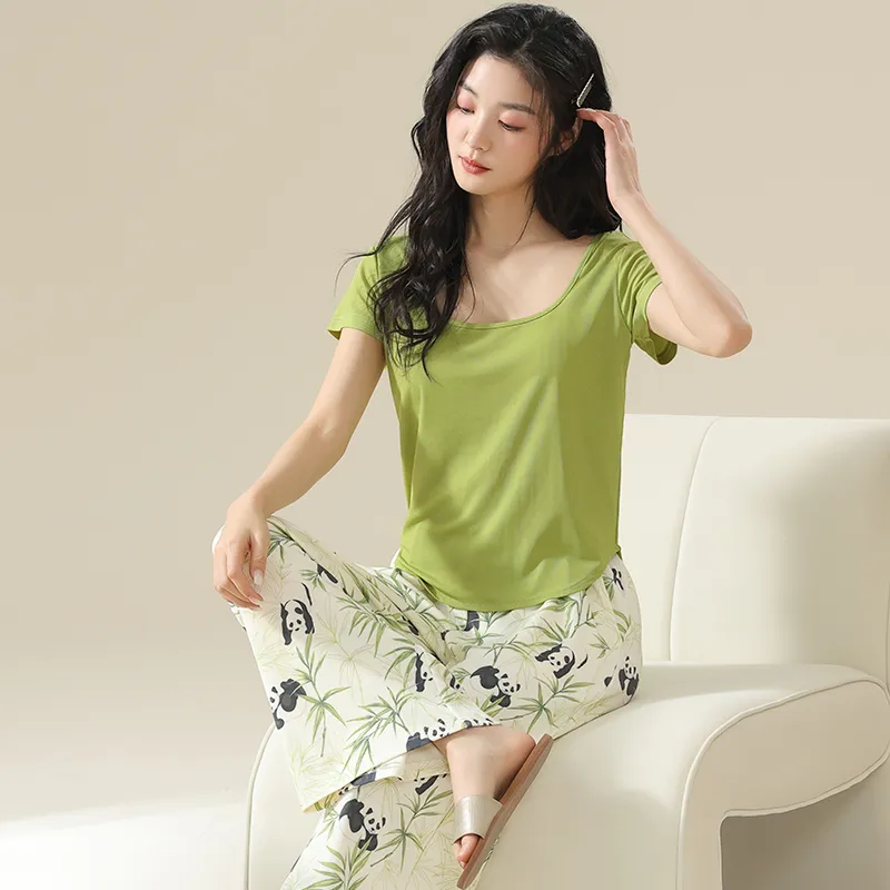 Cotton Gene Pajama Set Women's 2 Pack-6