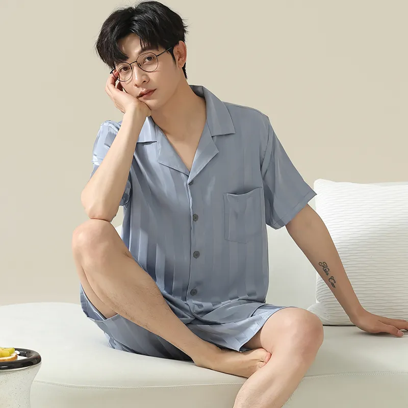 Cotton Gene Men Pajama Sets-4