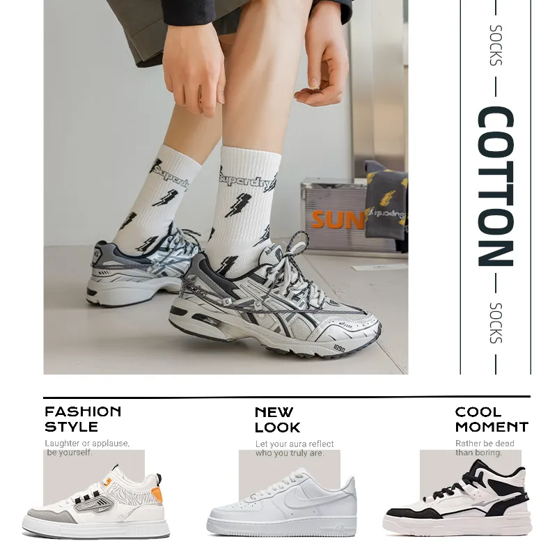 Cotton Gene Mid Calf Socks Men's 4 Pack-12