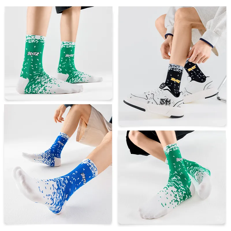 Cotton Gene Mid Calf Socks Men's 4 Pack-16