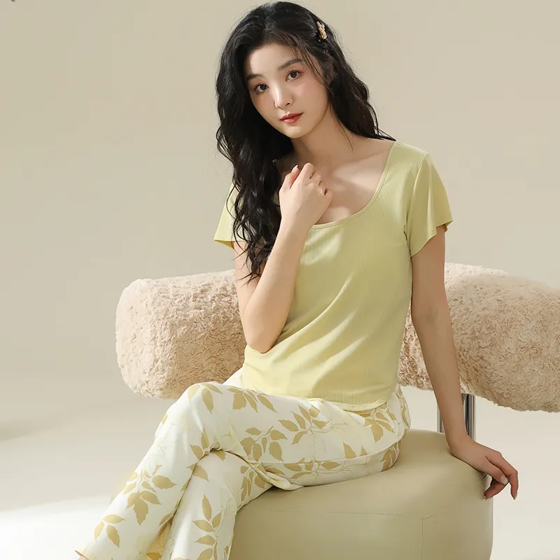 Cotton Gene Pajama Set Women's 2 Pack-5