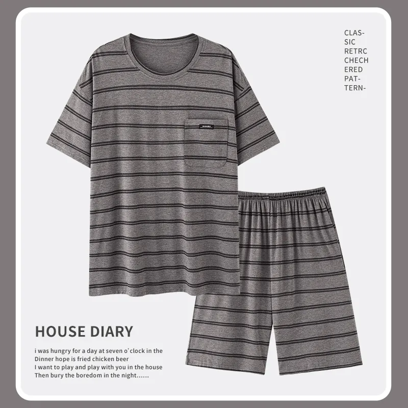 Cotton Gene Men Pajama Sets-1