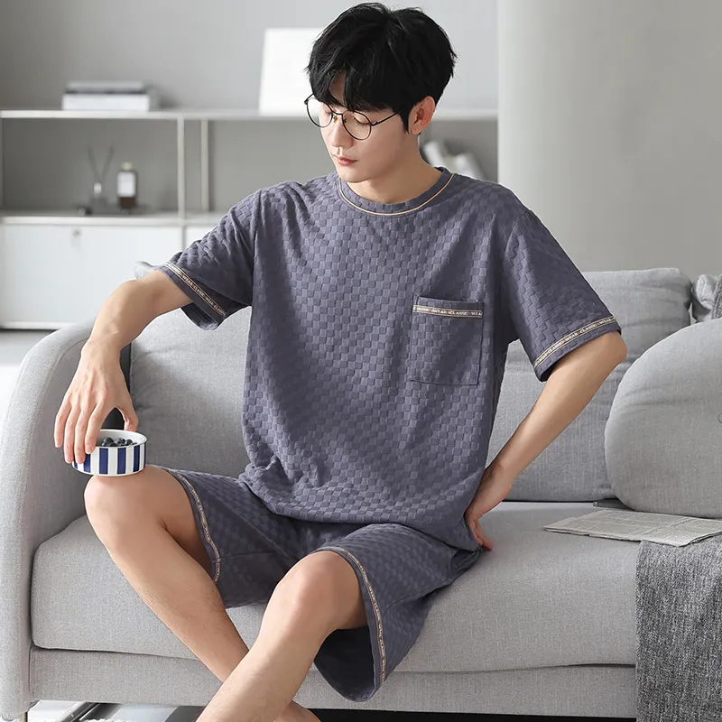 Cotton Gene Men Pajama Sets-5