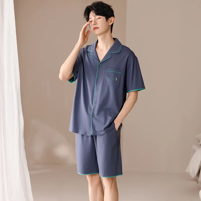Cotton Gene Men Pajama Sets-5