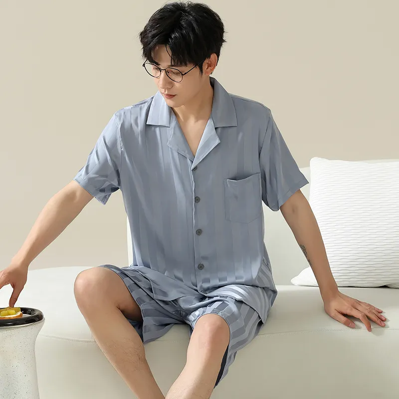 Cotton Gene Men Pajama Sets-5