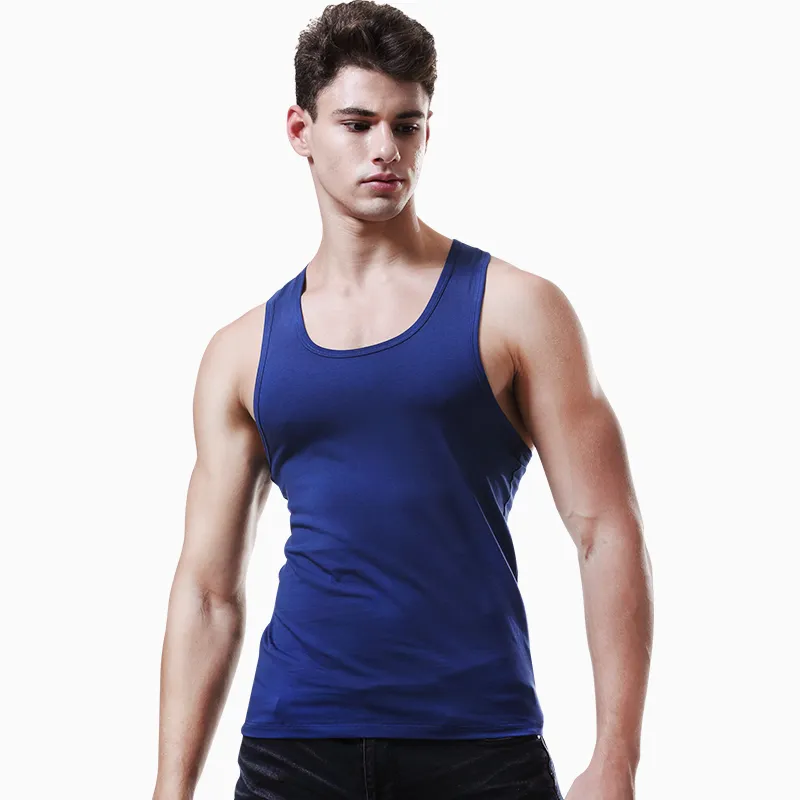 Cotton Gene Men Tank Tops-7