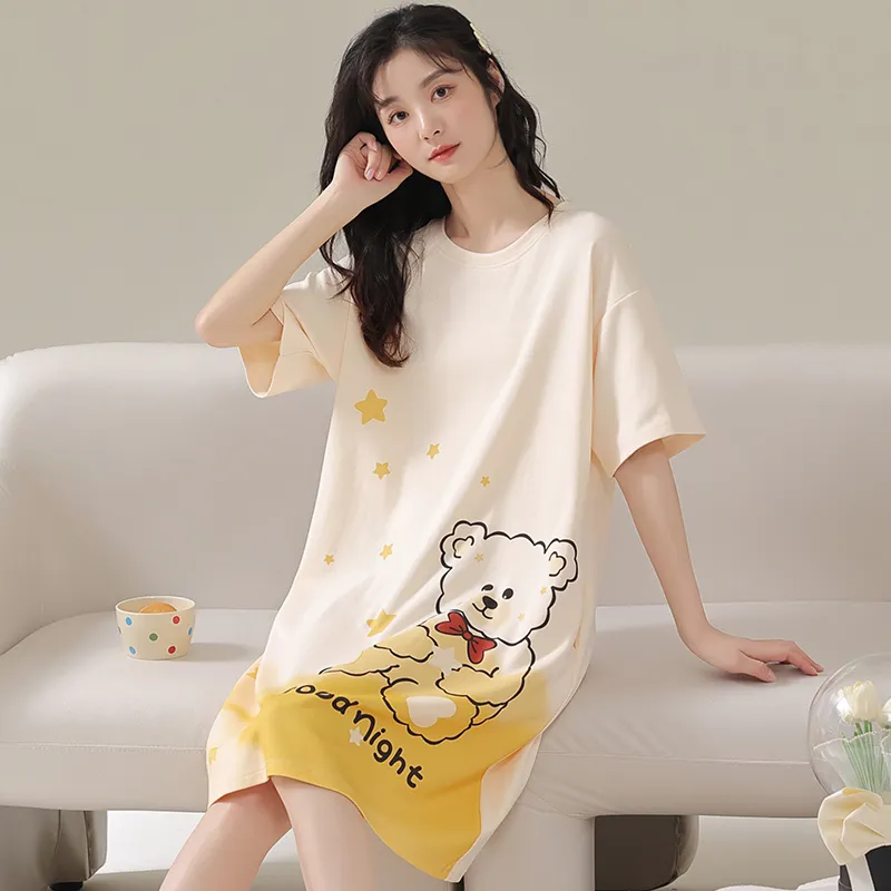 Cotton Gene Women's Nightgowns-4