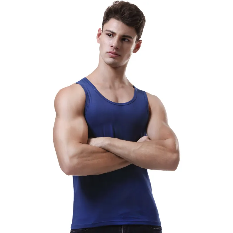 Cotton Gene Men Tank Tops-1