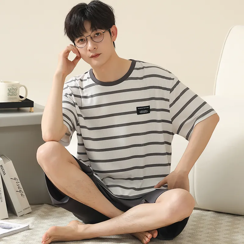 Cotton Gene Men Pajama Sets-4