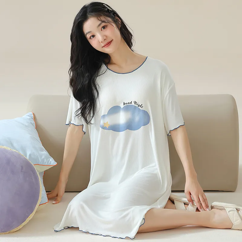 Cotton Gene Women's Nightgowns-1