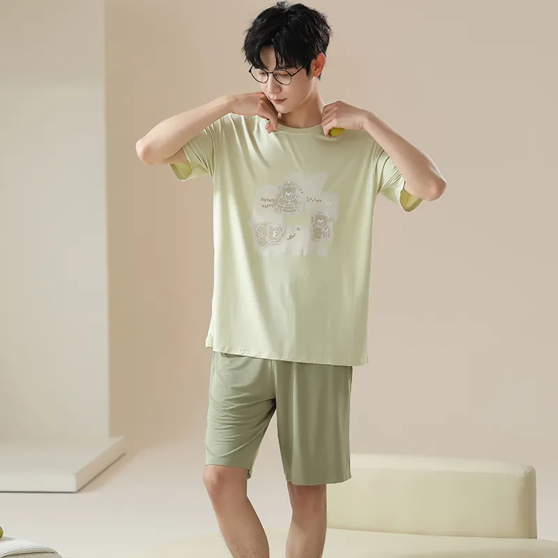 Cotton Gene Men Pajama Sets-3