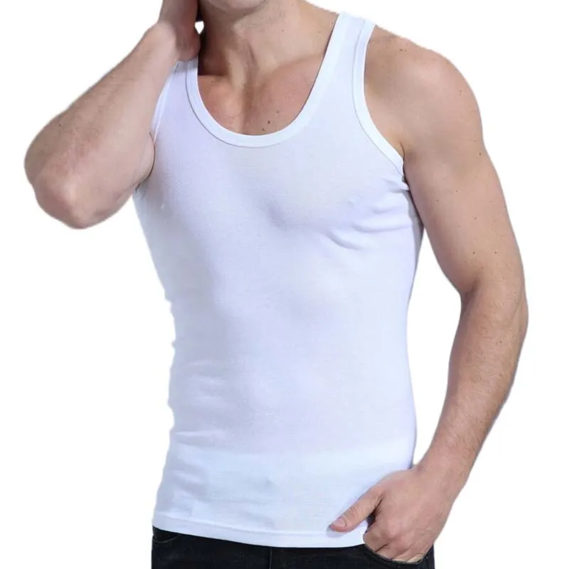 Cotton Gene Men Tank Tops-2