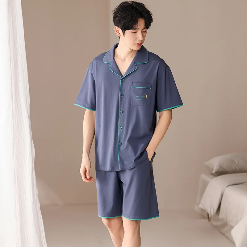 Cotton Gene Men Pajama Sets-4
