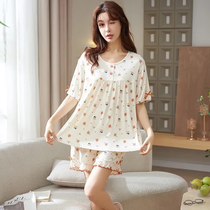 Cotton Gene Women's Pajama Sets-4