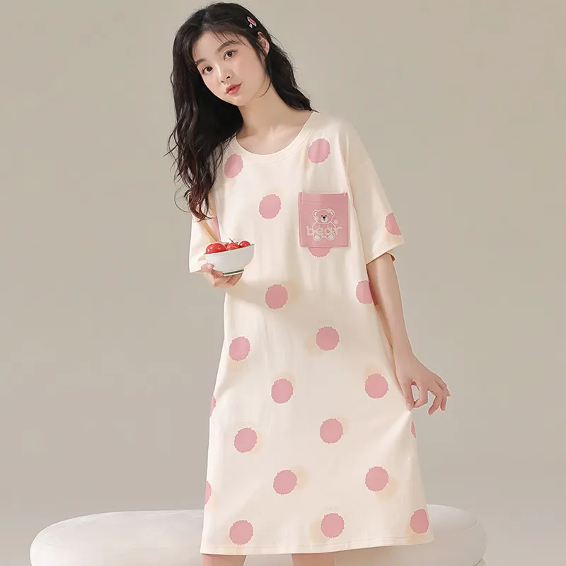 Cotton Gene Women's Nightgowns-1