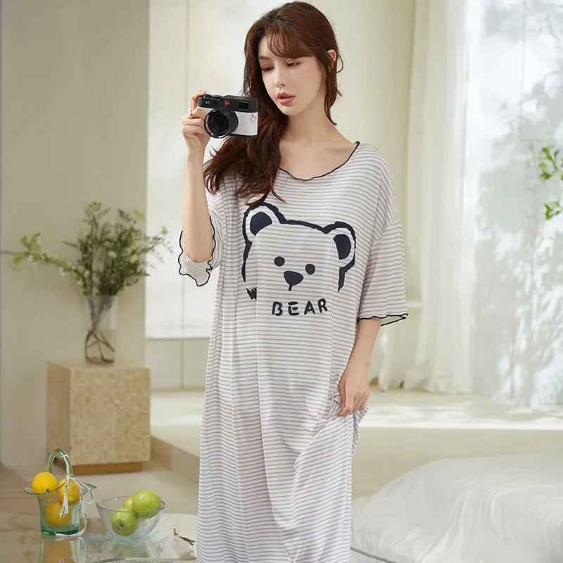 Cotton Gene Women's Nightgowns-5