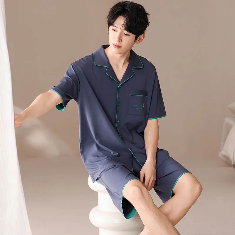 Cotton Gene Men Pajama Sets-1