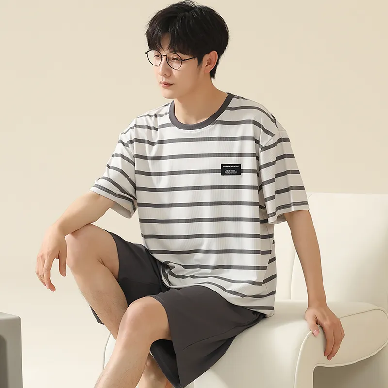 Cotton Gene Men Pajama Sets-5