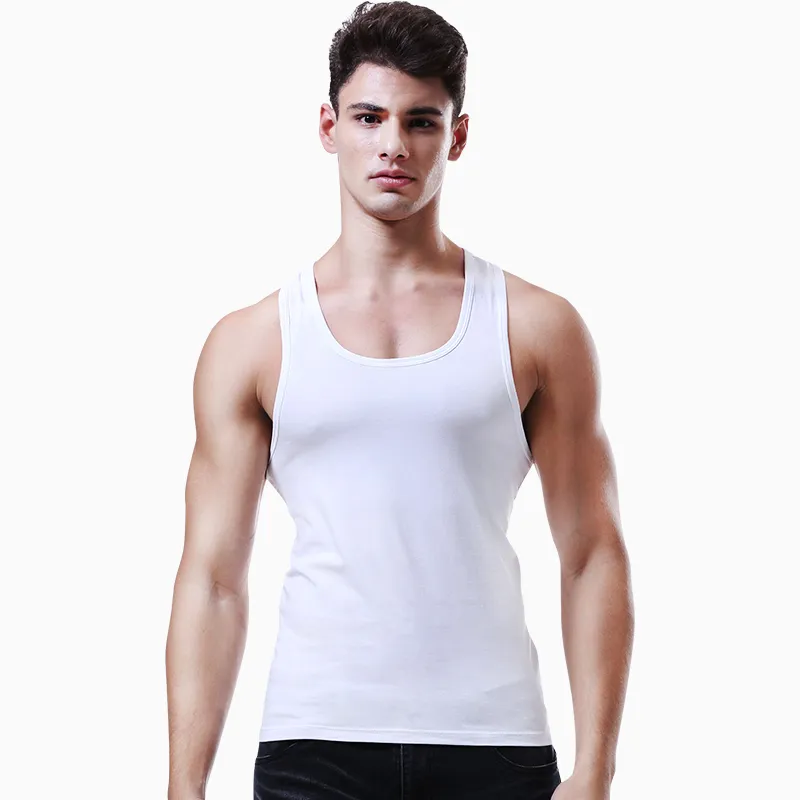 Cotton Gene Men Tank Tops-4