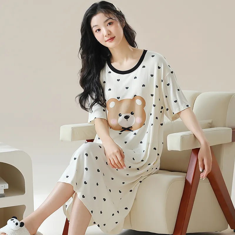 Cotton Gene Women's Nightgowns-1