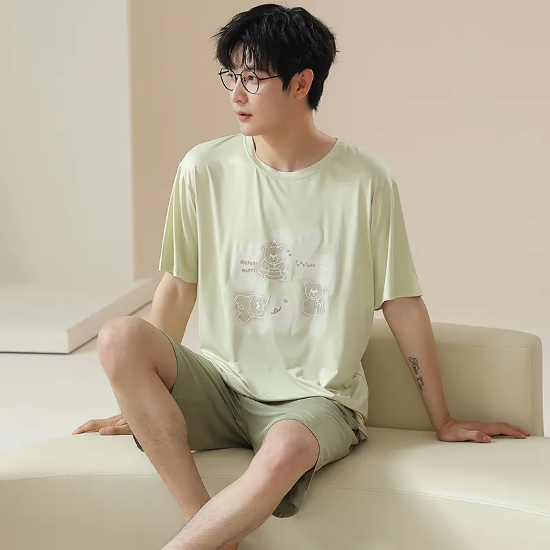 Cotton Gene Men Pajama Sets-1