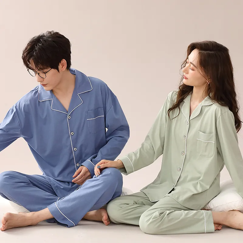 Cotton Gene Pajama Set Women's Vanilla Green-4