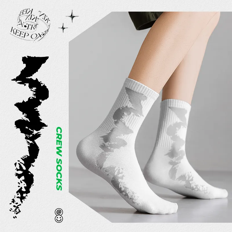 Cotton Gene Mid Calf Socks Men's 4 Pack-10