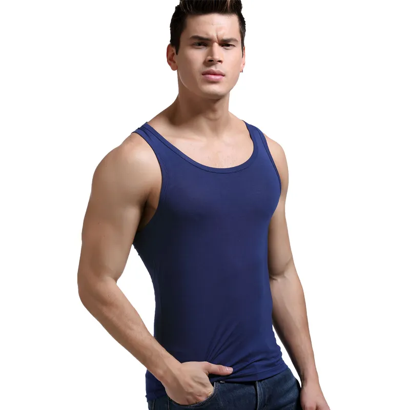 Cotton Gene Men Tank Tops-5