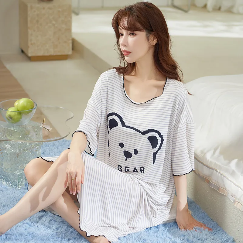 Cotton Gene Women's Nightgowns-1