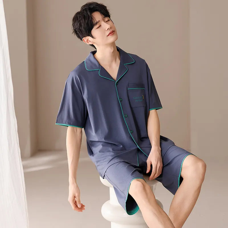Cotton Gene Men Pajama Sets-2