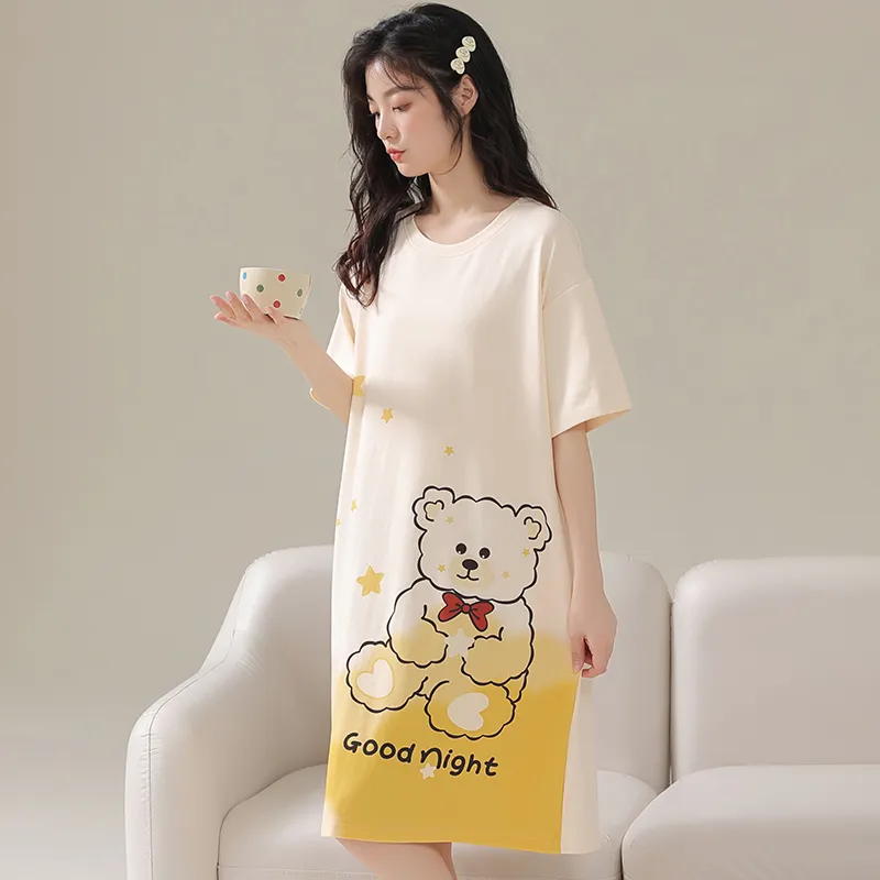 Cotton Gene Women's Nightgowns-1