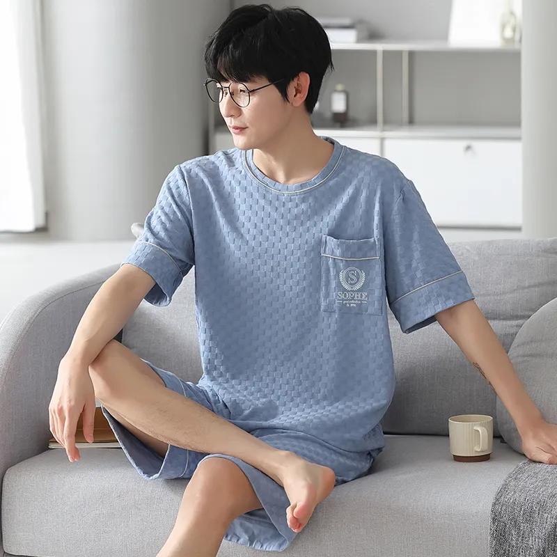 Cotton Gene Men Pajama Sets-5