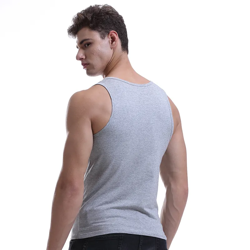 Cotton Gene Men Tank Tops-8