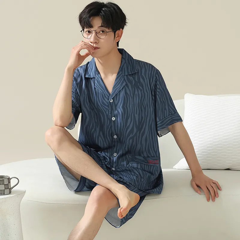 Cotton Gene Men Pajama Sets-3