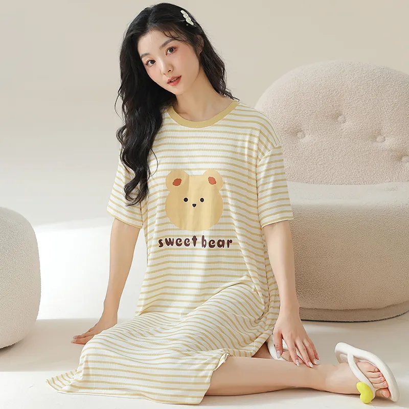 Cotton Gene Women's Nightgowns-1