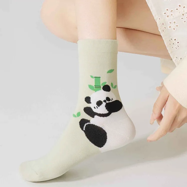 Gentle Welcome Mid Calf Socks Unisex 5 Pack-2