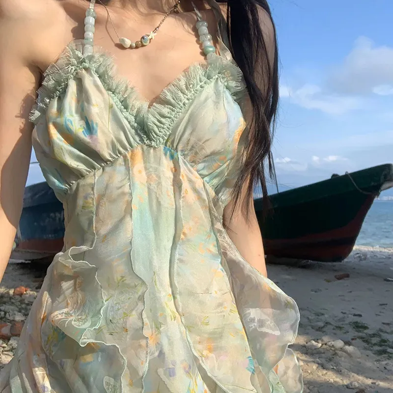 Frustration Garden Slip Dress Women's-6