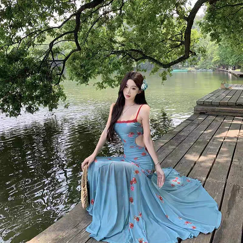 Frustration Garden Slip Dress Women's-5
