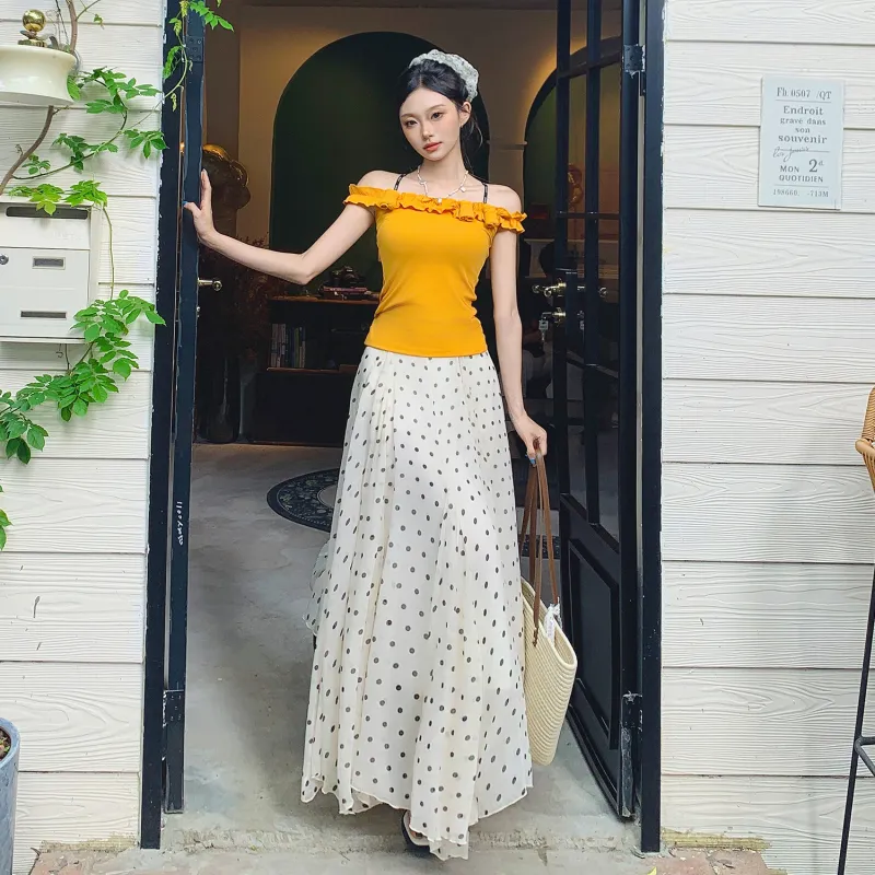 JASONWOOD Casual Long Skirt Women's-4