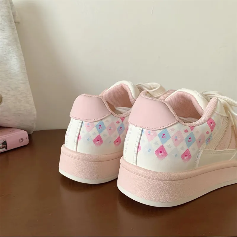 CHERRY&KALIKA Slip Resistant, Abrasion Resistant, Lightweight, Breathable Low Top Skateboard Shoes Women's-4