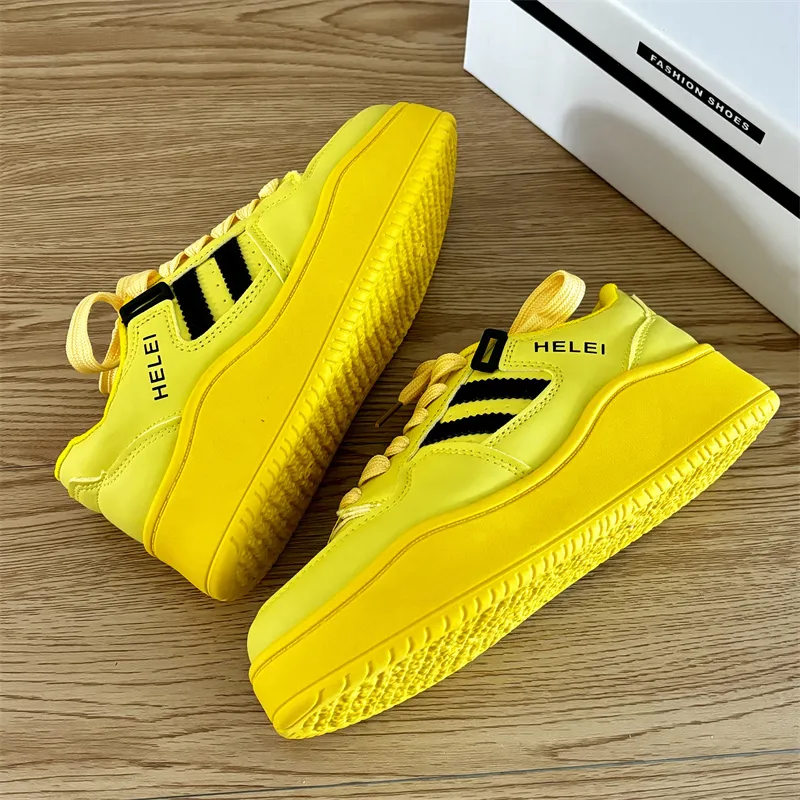 CHERRY&KALIKA Anti Slip Wear Resistant Lightweight Breathable Height Increasing Low Top Skateboard Shoes Women's-8