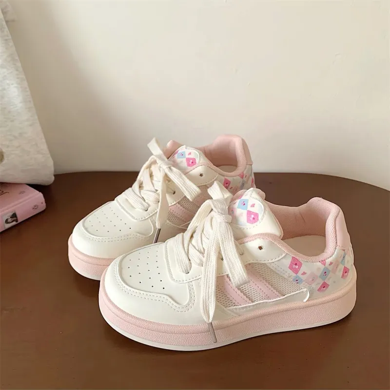 CHERRY&KALIKA Slip Resistant, Abrasion Resistant, Lightweight, Breathable Low Top Skateboard Shoes Women's-1