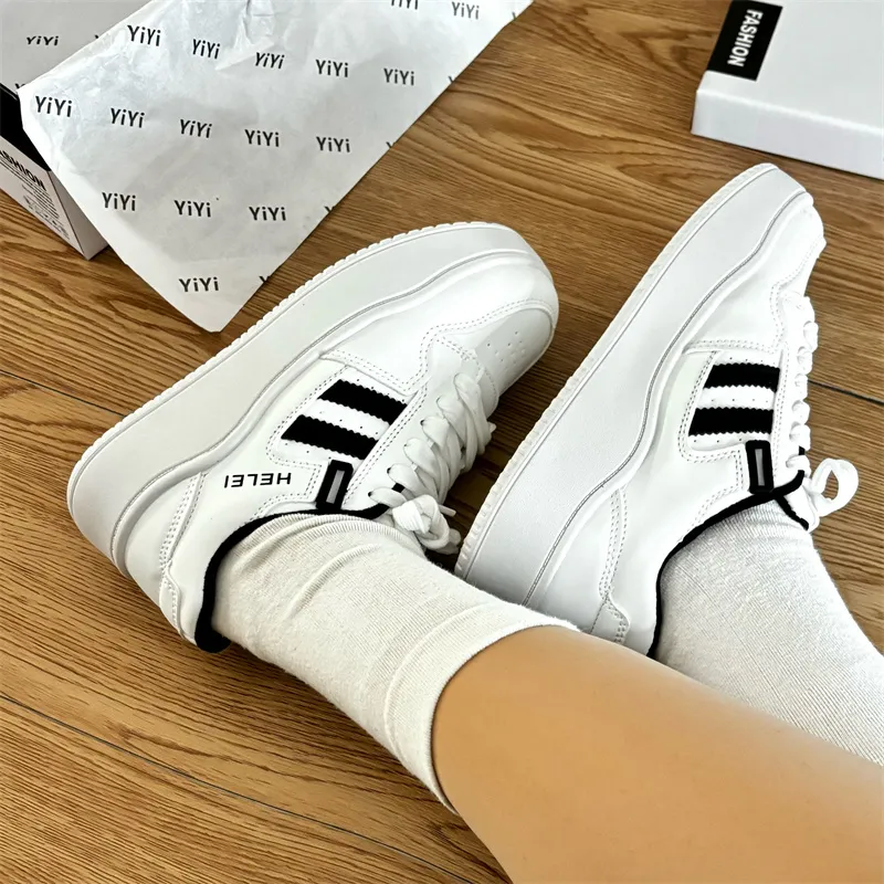 CHERRY&KALIKA Anti Slip Wear Resistant Lightweight Breathable Height Increasing Low Top Skateboard Shoes Women's-14