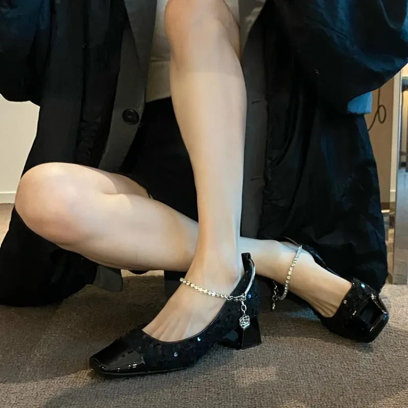 CHERRY&KALIKA Chunky Heel High Heels Women's-7