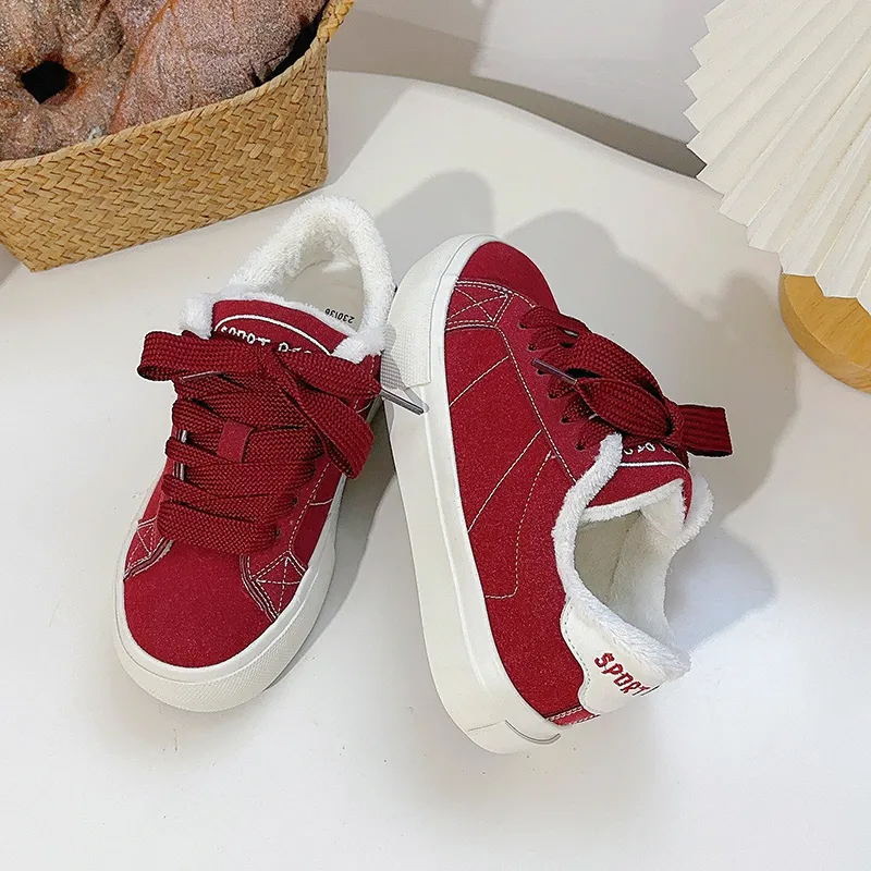 CHERRY&KALIKA Skateboard Shoes Women's Low Top Red-11